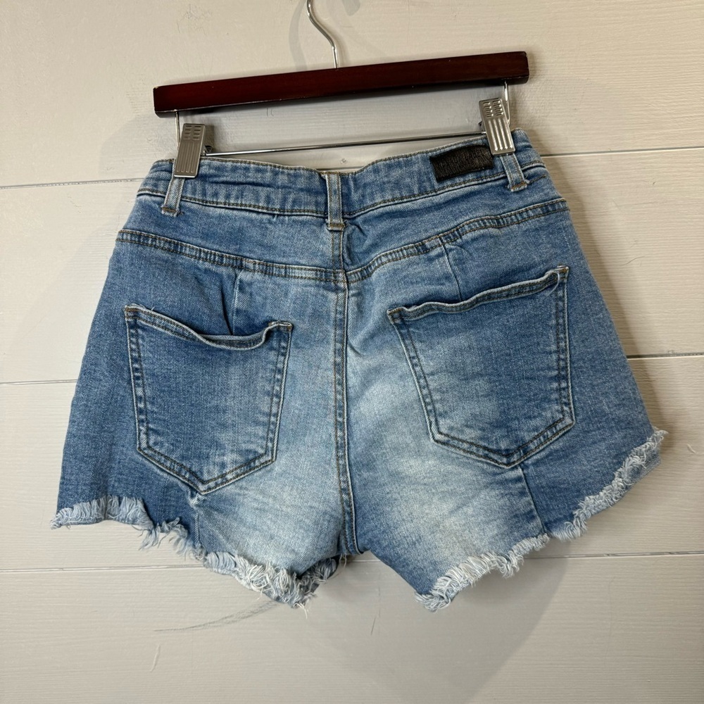 Black Label | Denim Shorts with Distressing Size Small - Picture 7 of 9